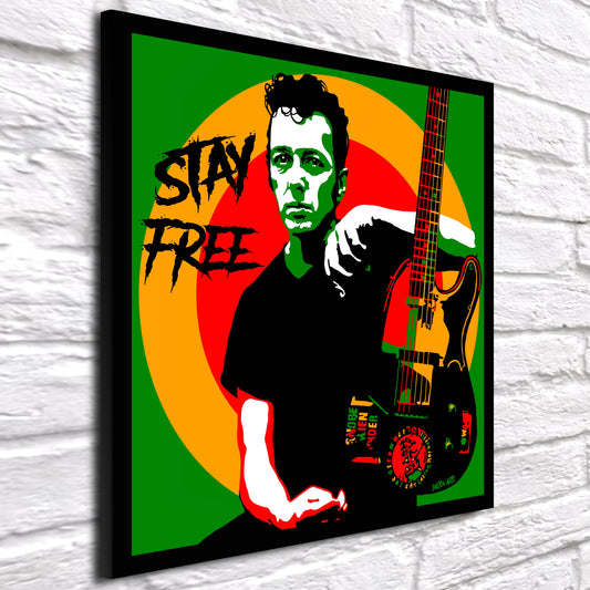 Stay Free Joe Strummer Pop Art