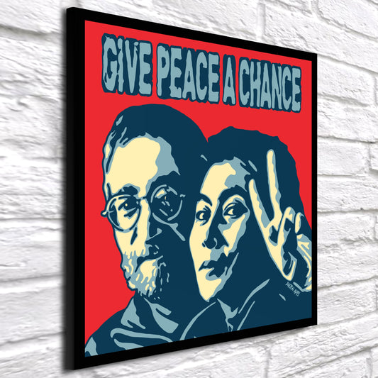 Geef vrede een kans popart